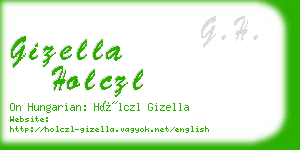 gizella holczl business card